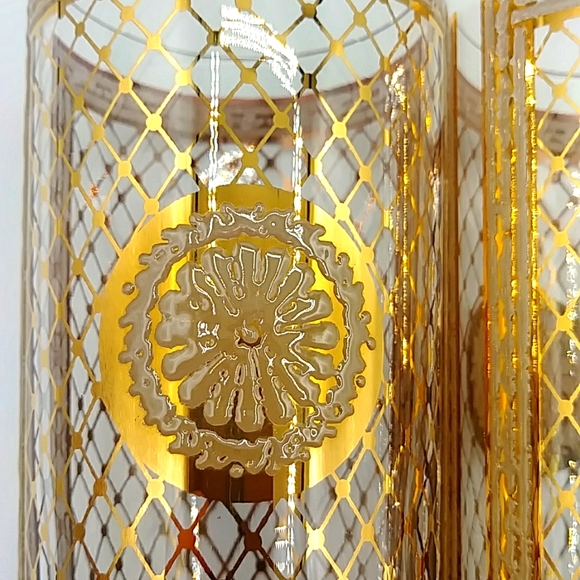 🌻HP! COPY- 22K Gold Embossed Capri Glassware of California Highball glasses. - Picture 5 of 9